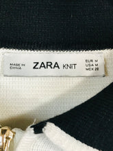 Load image into Gallery viewer, Zara Women's Colour Block Zip Cardigan | M UK10-12 | Black