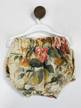 Load image into Gallery viewer, Buttoned & Braced Kid's Floral Hot Pants Shorts | 12-18 Months | Multicoloured