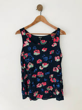 Load image into Gallery viewer, DKNY Women's Silk Sequin Floral Cami Tank Top | P UK8 | Blue