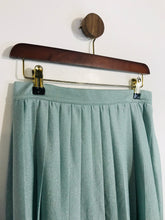 Load image into Gallery viewer, Great Plains Women's High Waist Pleated A-Line Skirt | UK10 | Blue