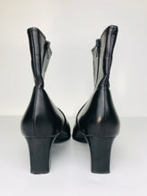 Load image into Gallery viewer, Jesus Lopez Women's Leather Heeled Boots | EU37.5 UK4.5 | Black