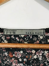 Load image into Gallery viewer, Zara Women's Floral Sheer A-Line Dress | M UK10-12 | Multicoloured