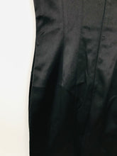 Load image into Gallery viewer, Coast Women's Fitted Satin Midi Dress | UK12 | Black