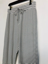 Load image into Gallery viewer, Cotton On Women's Striped Lounge Casual Trousers | S UK8 | White