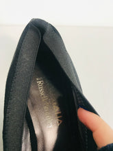 Load image into Gallery viewer, Aquatalia for Russell & Bromley Women's Suede Wedge Court Shoes | EU38.5 | Black