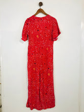 Load image into Gallery viewer, Anthropologie Women's Star Print Wide Leg Jumpsuit | M UK10-12 | Pink