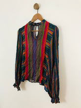 Load image into Gallery viewer, Conditions Apply Anthropologie Women's Boho Grid Blouse | XS UK6-8 | Multicolour