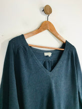Load image into Gallery viewer, Farhi Women's Wool V-Neck Jumper | L UK14 | Blue