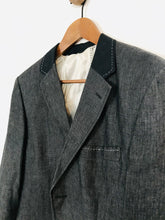 Load image into Gallery viewer, Holland Esquire Men's Linen Blazer Jacket | 40 | Grey