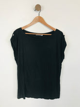 Load image into Gallery viewer, Mint Velvet Women's Round neck T-Shirt | M UK10-12 | Black