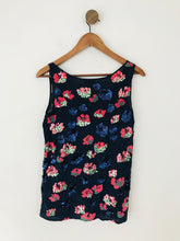 Load image into Gallery viewer, DKNY Women's Silk Sequin Floral Cami Tank Top | P UK8 | Blue