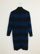 Load image into Gallery viewer, J.Crew Women’s Stripe Body Con Knit Midi Dress | M UK10-12 | Black