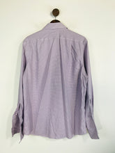 Load image into Gallery viewer, Charles Tyrwhitt Men's Cotton Striped Button-Up Shirt | 16.5 42 | Purple