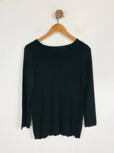 Load image into Gallery viewer, Laura Ashley Women's Scalloped Edge Jumper | UK8 | Black