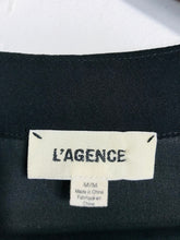 Load image into Gallery viewer, L’agence Women's Silk Sheer Blouse | M UK10-12 | Black
