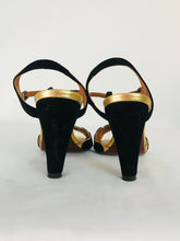 Load image into Gallery viewer, Chie Mihara Women’s Leather Heeled Sandals | 39 UK6 | Black