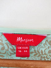 Load image into Gallery viewer, Monsoon Women's Silk Floral Blouse | UK16 | Brown