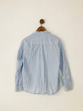 Load image into Gallery viewer, Tommy Hilfiger Women’s Button-Up Stripe Shirt | US4 UK8 | Blue