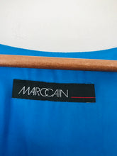 Load image into Gallery viewer, Marc Cain Women’s Gathered Shoulder Shift Dress | UK12 | Blue