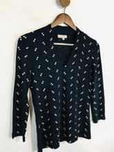 Load image into Gallery viewer, Hobbs Women's Polka Dot Long Sleeve T-Shirt | S UK8 | Blue