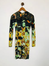 Load image into Gallery viewer, Ted Baker Women's Long Sleeve Ruched Bodycon Dress | 1 UK8 | Multicoloured