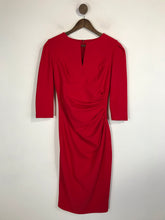 Load image into Gallery viewer, Diva Catwalk Women's Ribbed Ruched Bodycon Dress | M UK10-12 | Red