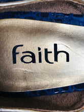 Load image into Gallery viewer, Faith Women's Heeled Peep Toe Heels | UK6 | Blue