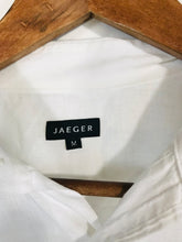 Load image into Gallery viewer, Jaeger Men's Linen Smart Button-Up Shirt | M | White