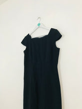Load image into Gallery viewer, Hobbs Women’s Wool Cap Sleeve Shift Dress | UK12 | Navy