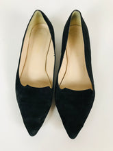 Load image into Gallery viewer, Russell & Bromley Women's Suede Slip-On Pointed Shoes | 37.5 UK4.5 | Black