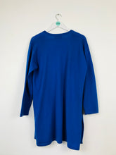 Load image into Gallery viewer, Jean Muir Womens Long Wool Cardigan | M | Blue
