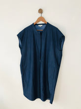 Load image into Gallery viewer, Calvin Klein Women's Sleeveless Oversized Shirt Dress | UK16 | Blue