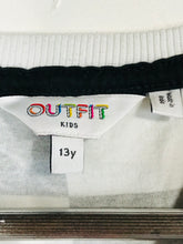 Load image into Gallery viewer, Outfit Kid's Check Print T-Shirt | 13 Years | Black