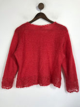 Load image into Gallery viewer, Noa Noa Women's Crochet Knit Jumper | L UK14 | Red