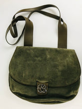Load image into Gallery viewer, Connolly Women's Leather Suede Satchel Bag | OS | Green