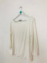 Load image into Gallery viewer, Hobbs Women’s Wide Neck Long Sleeve T-Shirt Top | L | White