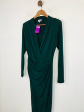 Load image into Gallery viewer, John Zack Women's Ruched Midi Bodycon Dress NWT | UK14 | Blue