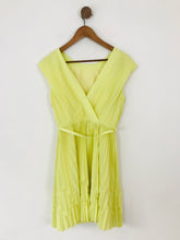 Load image into Gallery viewer, Ted Baker Women's Pleated A-Line Dress NWT | 2 UK10 | Yellow