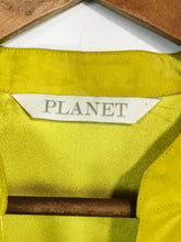 Load image into Gallery viewer, Planet Women's Button-Up Shirt | UK12 | Yellow
