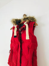 Load image into Gallery viewer, Superdry Women's Down Puffer Gilet Jacket | S UK8 | Red