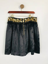 Load image into Gallery viewer, Manoush Women's Embroidered Mini Skirt | Eu40 UK12 | Black