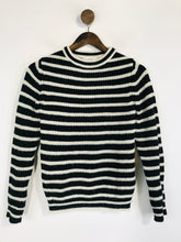 Load image into Gallery viewer, Iro Women's Striped Alpaca Jumper | XS UK6-8 | Black