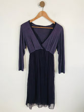Load image into Gallery viewer, Phase Eight Women's Long Sleeve Ruched A-Line Dress | L UK14 | Purple