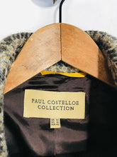 Load image into Gallery viewer, Paul Costelloe Women's Tweed Wool Blazer Jacket | UK14 | Brown