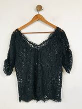 Load image into Gallery viewer, Joie Women's Lace V-Neck Blouse | M UK10-12 | Black