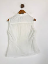 Load image into Gallery viewer, Savile Row Women's Cotton High Neck Blouse | UK10 | White