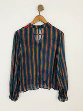 Load image into Gallery viewer, Conditions Apply Anthropologie Women's Boho Grid Blouse | XS UK6-8 | Multicolour