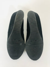 Load image into Gallery viewer, Aquatalia for Russell & Bromley Women's Suede Wedge Court Shoes | EU38.5 | Black