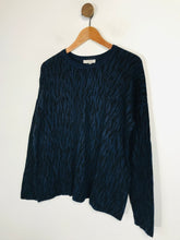 Load image into Gallery viewer, Hobbs Women's Animal Print Jumper | L UK14 | Blue