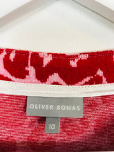 Load image into Gallery viewer, Oliver Bonas Women’s Leopard Print Jumper | UK10 | Red